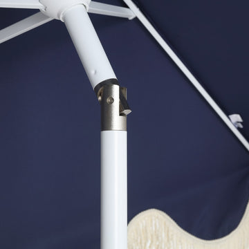 Collins 9 ft. Classic Cottage Tassel Market Patio Umbrella